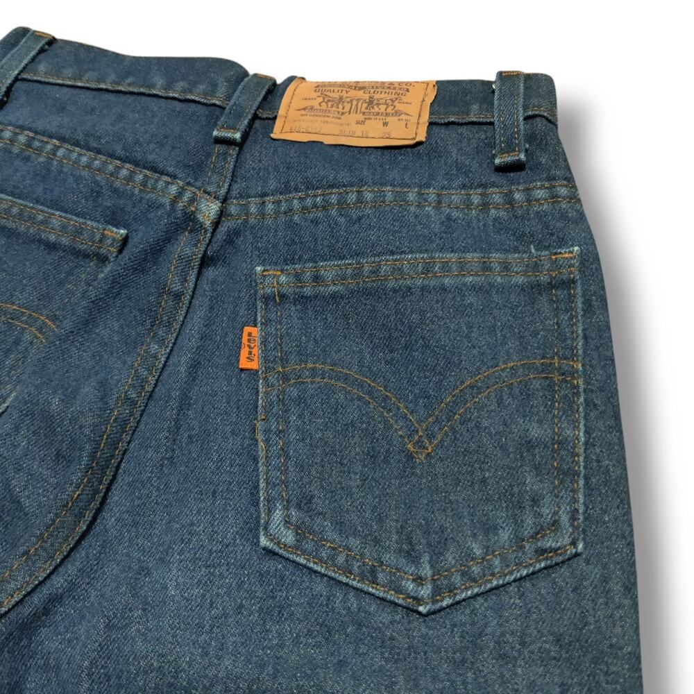 Vintage Kids Levi's Orange Tab Boys Size 14 ( 23 X 28 ) Slim Jeans * Great Shape